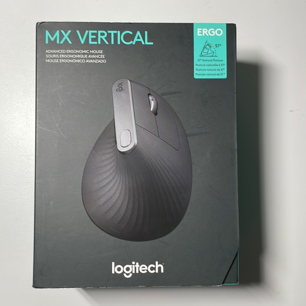 Logitech MX Vertical Wireless Optical Mouse in Graphite